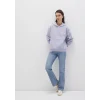 Mavi 167299-70531 Kapüşonlu Lila Basic Sweatshirt