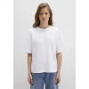 Mavi 1613225-620 Mavi Naskışlı Beyaz Basic Tişört