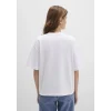 Mavi 1613225-620 Mavi Naskışlı Beyaz Basic Tişört