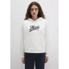 Mavi 1S10420-80194 Mavi Logo Baskılı Kapüşonlu Beyaz Sweatshirt