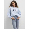 Mavi 1S10419-70813 Mavi Logo Baskılı Mavi Sweatshirt