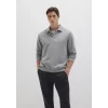 Mavi 0S10420-80018 Polo Yaka Gri Sweatshirt