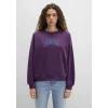 Mavi 1S10419-70679 Mavi Logo Baskılı Mor Sweatshirt