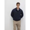 Mavi 0S10420-82318 Polo Yaka Lacivert Sweatshirt
