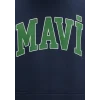 Mavi 067149-29743 Mavi Logo Baskılı Kapüşonlu Lacivert Sweatshirt