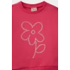 Defacto E8993A5PN168 Pembe Kız Bebek 2li Takım Çiçekli Sweatshirt Eşofman Altı