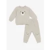 LCW baby Gri Bisiklet Yaka Erkek Bebek Sweatshirt ve Eşofman Alt 2li