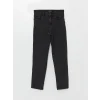 LCW Jeans Siyah Mom Fit Kadın Jean Pantolon
