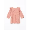 LCW Kids Pembe Bisiklet Yaka Uzun Kollu Kız Çocuk Elbise