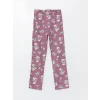 LCW Kids Lila Bisiklet Yaka Kız Çocuk Pijama Takımı