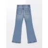 LCW Kids Mavi Beli Ayarlanabilir Lastikli Kız Çocuk Jean Pantolon