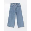 LCW Kids Mavi Wideleg Kız Çocuk Jean Pantolon