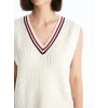 XSIDE Bej Kadın V Yaka Düz Triko Süveter