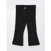 LCW baby Siyah Beli Lastikli Basic Kız Çocuk Pantolon