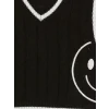 LCW Kids Siyah V Yaka Kız Çocuk Triko Süveter