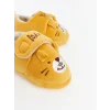 LCW STEPS Sari Hayvan Figürlü Kadife Erkek Bebek Panduf