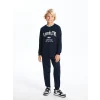 LCW Kids Lacivert Beli Lastikli Erkek Çocuk Jogger Eşofman Altı