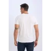 Defacto D7938 Beyaz %100 Pamuk Regular Fit V Yaka Pamuklu Basic Düz Kısa Kollu Tişört