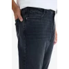 Defacto D8587AXNM40 Siyah %100 Pamuk 90s Slim Fit Dar Kalıp Yüksek Bel Dar Paça Jean Pantolon