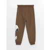 LCW Kids Kahverengi Beli Lastikli Kalın Snoopy Baskılı Erkek Çocuk Jogger Eşofman Altı