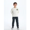 LCW Kids Antrasit Beli Lastikli Kalın Erkek Çocuk Jogger Eşofman Altı