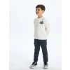 LCW Kids Antrasit Beli Lastikli Kalın Erkek Çocuk Jogger Eşofman Altı