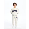 LCW Kids Ekru Beli Lastikli Kalın Erkek Bebek Jogger Eşofman Altı