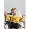 LCW baby Sari Bisiklet Yaka Uzun Kollu Baskılı Erkek Bebek Sweatshirt ve Eşofman Alt 2li Takım