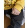 LCW baby Sari Bisiklet Yaka Uzun Kollu Baskılı Erkek Bebek Sweatshirt ve Eşofman Alt 2li Takım