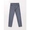 LCW Kids Gri Beli Ayarlanabilir Lastikli Erkek Çocuk Jean Pantolon