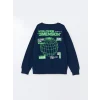 LCW Kids Lacivert Rahat Kalıp Erkek Çocuk Sweatshirt