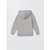 LCW Kids Gri Kapüşonlu Erkek Çocuk Kalın Sweatshirt