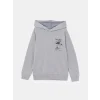 LCW Kids Gri Kapüşonlu Baskılı Erkek Çocuk Sweatshirt