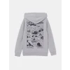 LCW Kids Gri Kapüşonlu Baskılı Erkek Çocuk Sweatshirt