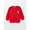 LCW Kids Bej Bisiklet Yaka Uzun Kollu Baskılı Erkek Bebek Sweatshirt 2li