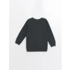 LCW Kids Antrasit Bisiklet Yaka Uzun Kollu Baskılı Erkek Çocuk Sweatshirt 2li