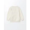 LCW Kids Bej Bisiklet Yaka Baskılı Erkek Bebek Sweatshirt 2li