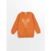 LCW Kids Antrasit Bisiklet Yaka Uzun Kollu Baskılı Erkek Çocuk Sweatshirt 2li