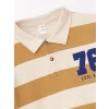LCW Kids Ekru Polo Yaka Uzun Kollu Erkek Çocuk Sweatshirt