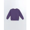 LCW Kids Mor Bisiklet Yaka Kız Çocuk Kalın Sweatshirt