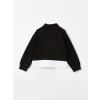 LCW Kids Siyah Dik Yaka Kız Çocuk Kalın Sweatshirt