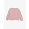 LCW Kids Pembe Bisiklet Yaka Baskılı Uzun Kollu Kız Çocuk Sweatshirt