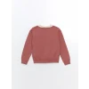LCW Kids Pembe Polo Yaka Kız Çocuk Kalın Sweatshirt