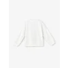 LCW Kids Ekru Bisiklet Yaka Uzun Kollu Baskılı Kız Çocuk Sweatshirt