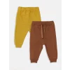 LCW baby Sari Beli Lastikli Basic Erkek Bebek Pantolon 2li