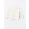 LCW Kids Ekru Bisiklet Yaka Baskılı Kız Çocuk Sweatshirt ve Pantolon 2li Takım