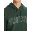 XSIDE Yeşil Uzun Kollu Nakışlı Erkek Kalın Hoodie