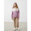 LCW Kids Lila Dik Yaka Kız Çocuk Kalın Sweatshirt