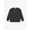 LCW Vision Antrasit Bisiklet Yaka Baskılı Oversize Kadın Kalın Sweatshirt