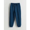 LCW Kids Indigo Beli Lastikli Erkek Çocuk Jogger Eşofman Alt